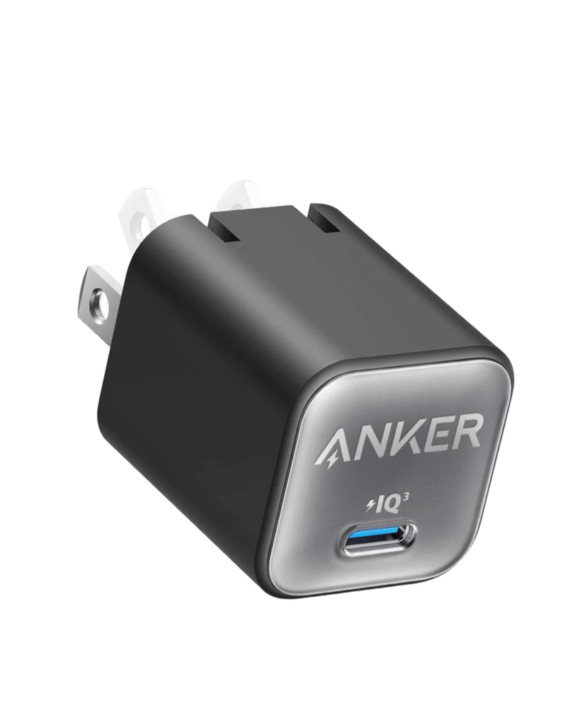 Cargador Rápido de Pared Anker Nano 30W USB-C GaN con PowerIQ 3.0 | Protección Térmica Activa ActiveShield 2.0 | Factor de Forma Ultracompacto | Compatible con Carga Rápida para iPhone 16/15/14, MacBook Air, iPad Pro, Samsung Galaxy S23 y MagSafe de 25W