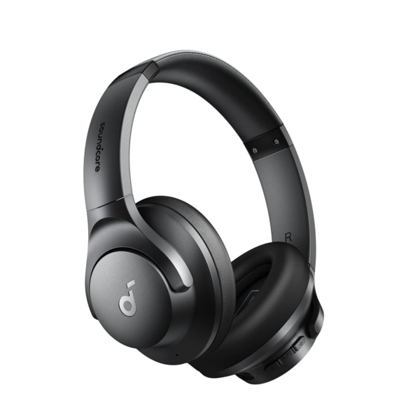 Auriculares Inalámbricos Diadema Soundcore Q20i de Anker con Cancelación Activa de Ruido Híbrida (Hybrid ANC) | Reduce el Ruido hasta un 90% | Transductores Dinámicos de 40 mm Hi-Res | Hasta 60 Horas de Autonomía | Modo Transparencia | Color Negro | Soundcore Q20i