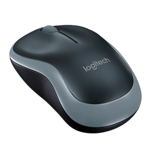 Ratón Inalámbrico Portátil Logitech M185 de 2.4 GHz con Nano Receptor USB | Batería de Larga Duración de hasta 12 Meses | Seguimiento Óptico Preciso de 1000 DPI | Diseño Ambidiestro y Ergonómico | Conexión Plug and Play para Windows, macOS, Linux y ChromeOS | Gris