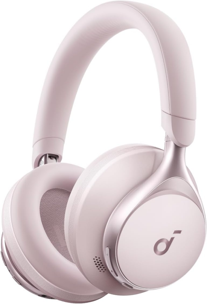 Soundcore Space One | Audífonos Over-Ear Inalámbricos | Cancelación de Ruido Adaptativa Pro | Hi-Res Wireless | 40h-55h Batería | Soundcore Space One
