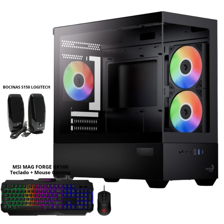 PC Gaming Aerocool P300D Digi con teclado,mouse y bocina GRATIS