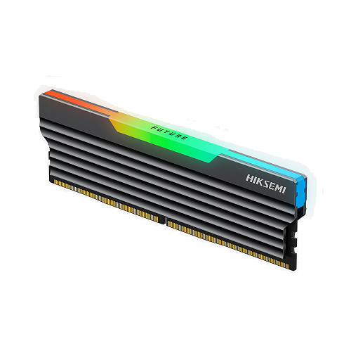 Memoria RAM PC 16GB Hiksemi Future RGB | DDR5 | 6400MHz | UDIMM de Escritorio 288 Pines | Disipador con Iluminación RGB | HSC516U64C4 | Negro