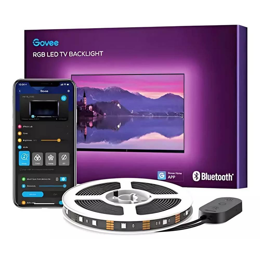 Luces LED RGB Bluetooth Govee para Retroiluminación de TV de 46 a 60 Pulgadas | Tira de 3 Metros (9.8 pies) | App Govee Home | Modo Música | H6179