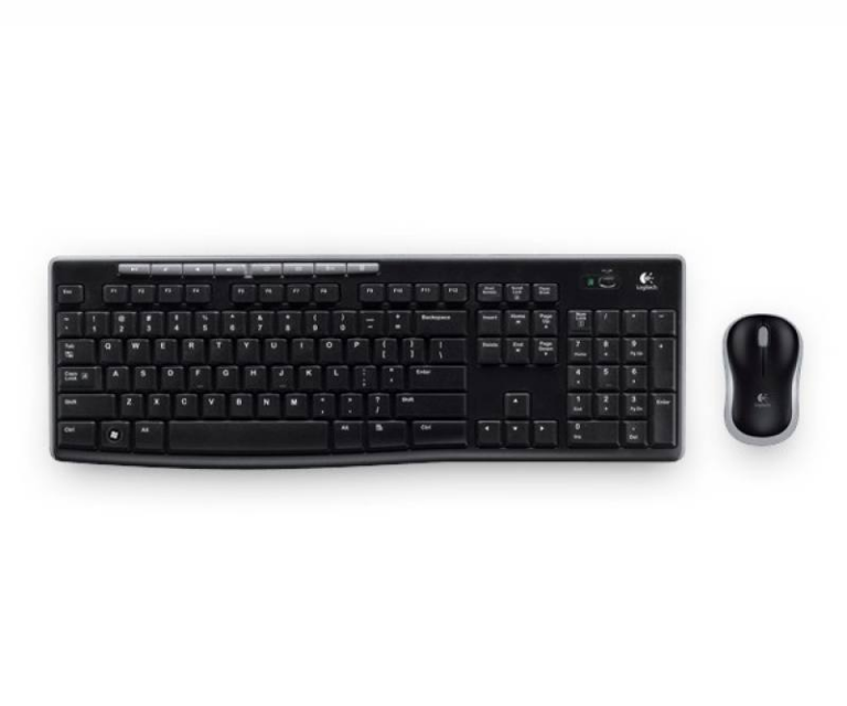 Combo Teclado y Mouse Inalámbricos Logitech MK270 en Inglés (US QWERTY)