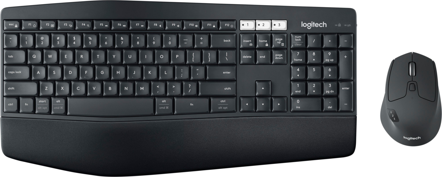 Logitech MK850 Performance - Juego de teclado y ratón - inalámbrico - Bluetooth, 2.4 GHz