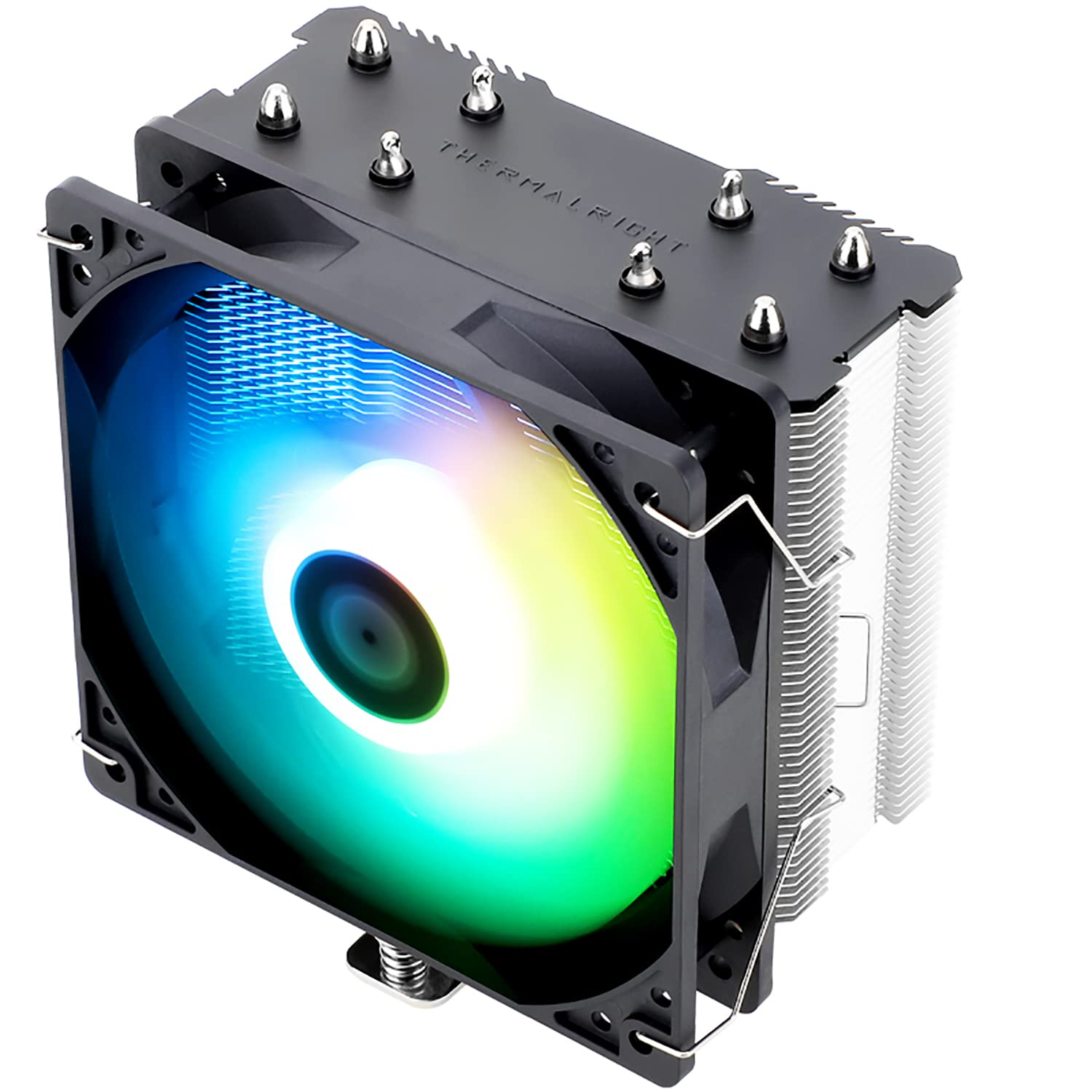 CPU Cooler de Aire Thermalright Assassin X 120 Refined SE ARGB | Ventilador PWM de 120 mm con iluminación ARGB | 4 heatpipes de cobre de 6 mm | Compatible con Intel LGA1851, LGA1700, LGA1200 y 115x | Compatible con AMD AM5 y AM4 | Flujo de aire de hasta 66.17 CFM | Nivel de ruido de hasta 25.6 dBA | Altura de 148 mm