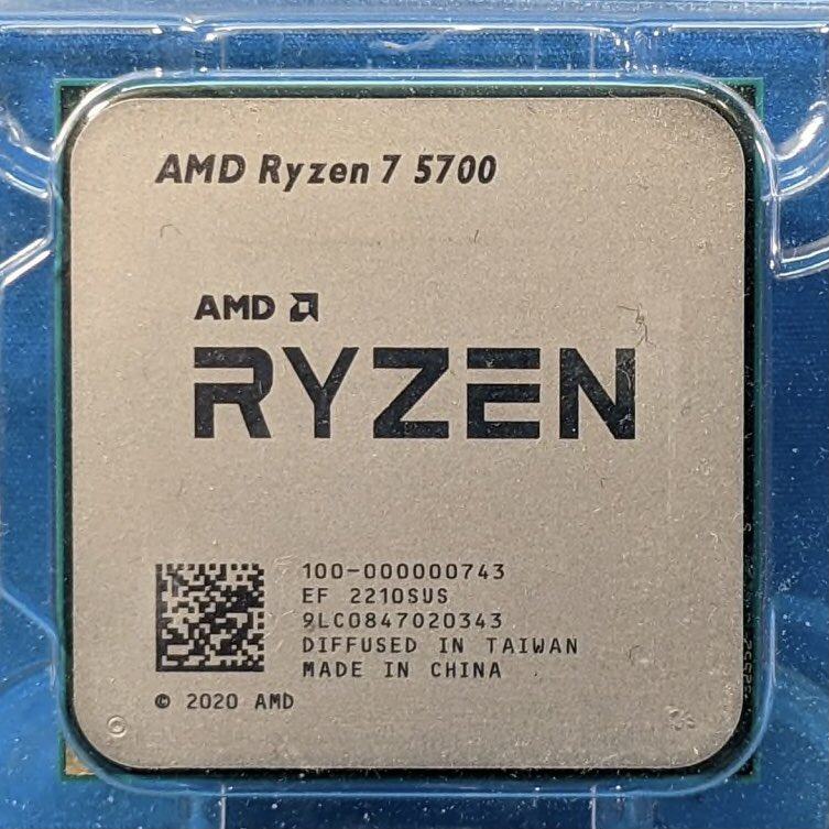 Procesador AMD Ryzen 7 5700 | Condición Usado | Sin CPU Cooler | 8 Núcleos y 16 Hilos | Frecuencia Boost Hasta 4600 MHz | Caché Total de 20MB | Socket AM4 | Consumo TDP de 65W | Soporte PCIe 3.0