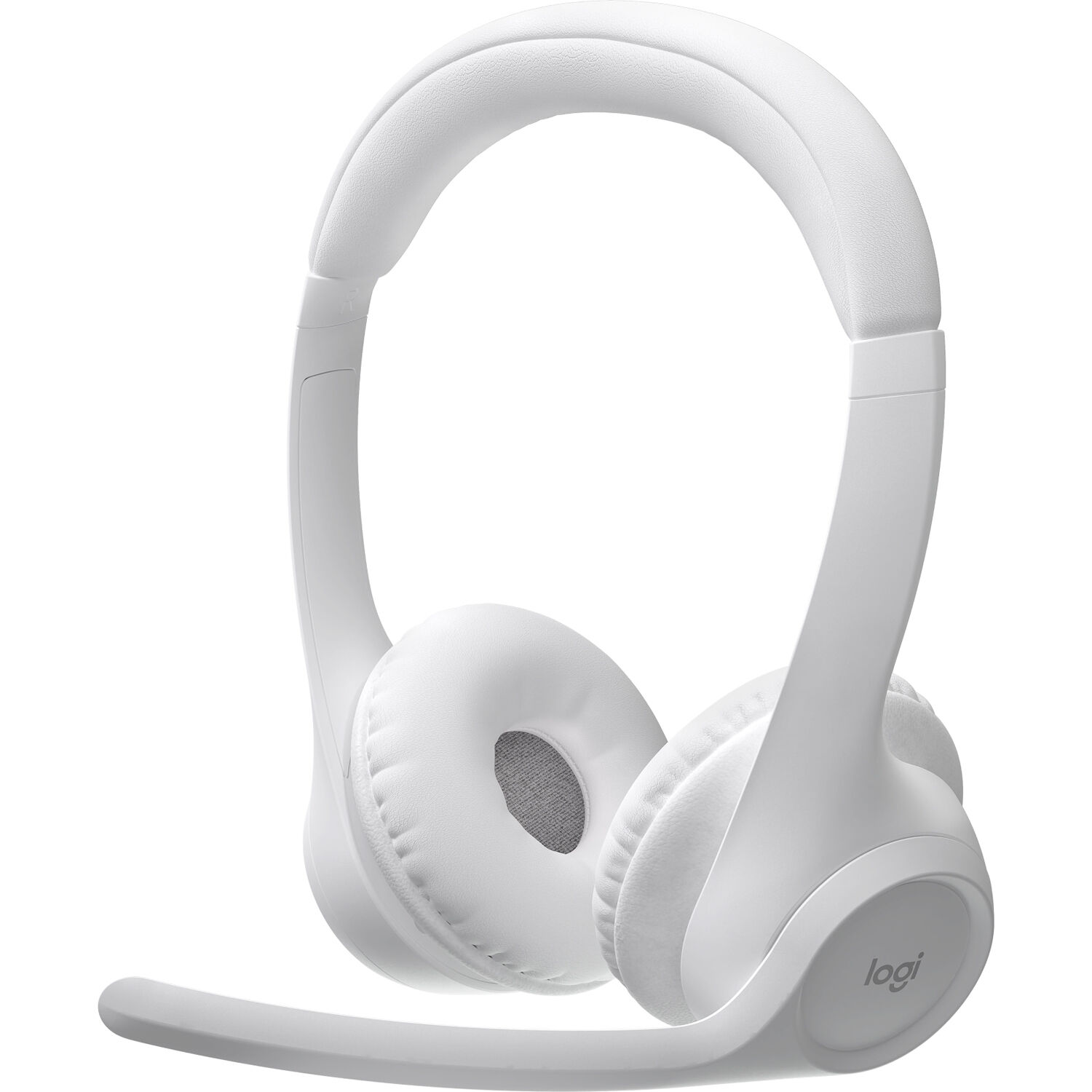 Audífonos Inalámbricos Bluetooth Logitech Zone 300 con Micrófono con Cancelación de Ruido | Función Flip-to-Mute (Voltear para Silenciar) | Hasta 20 Horas de Batería con Carga Rápida USB-C | Conectividad Multipunto Dual | Alcance Inalámbrico de hasta 30 Metros | Peso Ultraligero de 122 g | Color Off-White (Blanco) | Logitech Zone 300